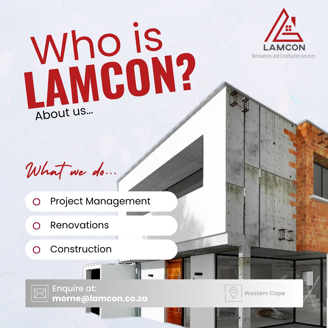 Lamcon construction team at work on a coastal renovation project in the Overberg